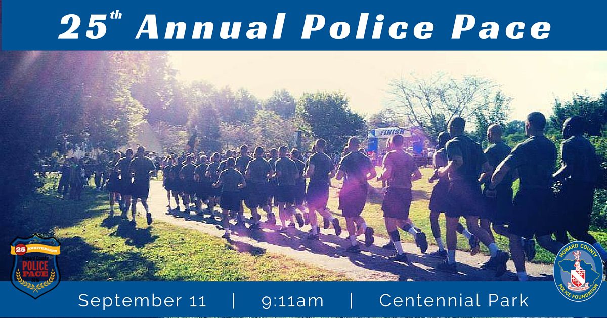 Register for the 25th Annual Howard County Police Pace