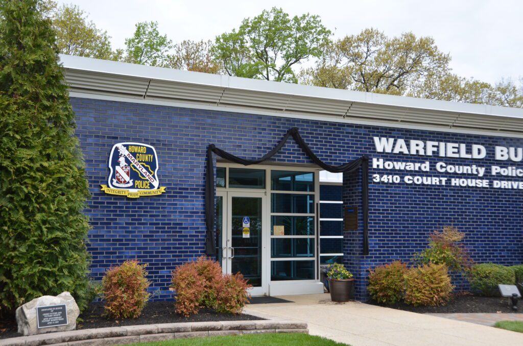 Howard County Police station entrance