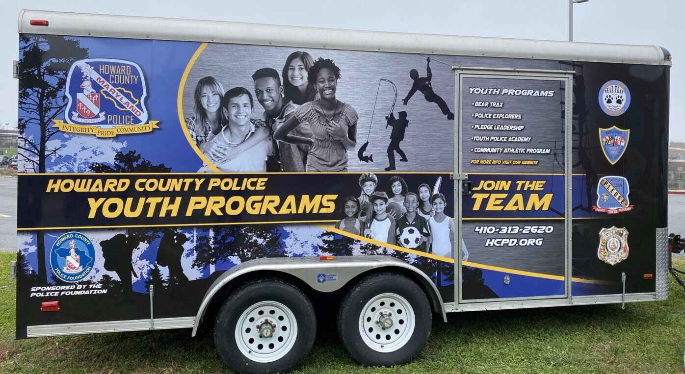 Howard County Police youth programs trailer