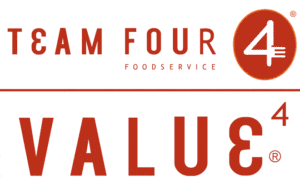Team four foodservice value 4 logo.