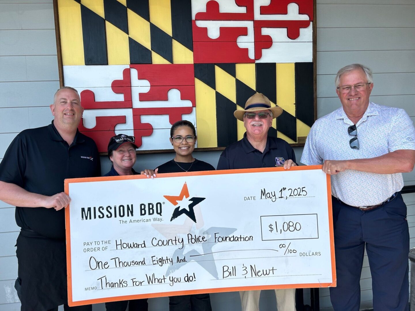 Mission BBQ – Ellicott City Presents HEORES Cup Fundraiser Proceeds to HCPF